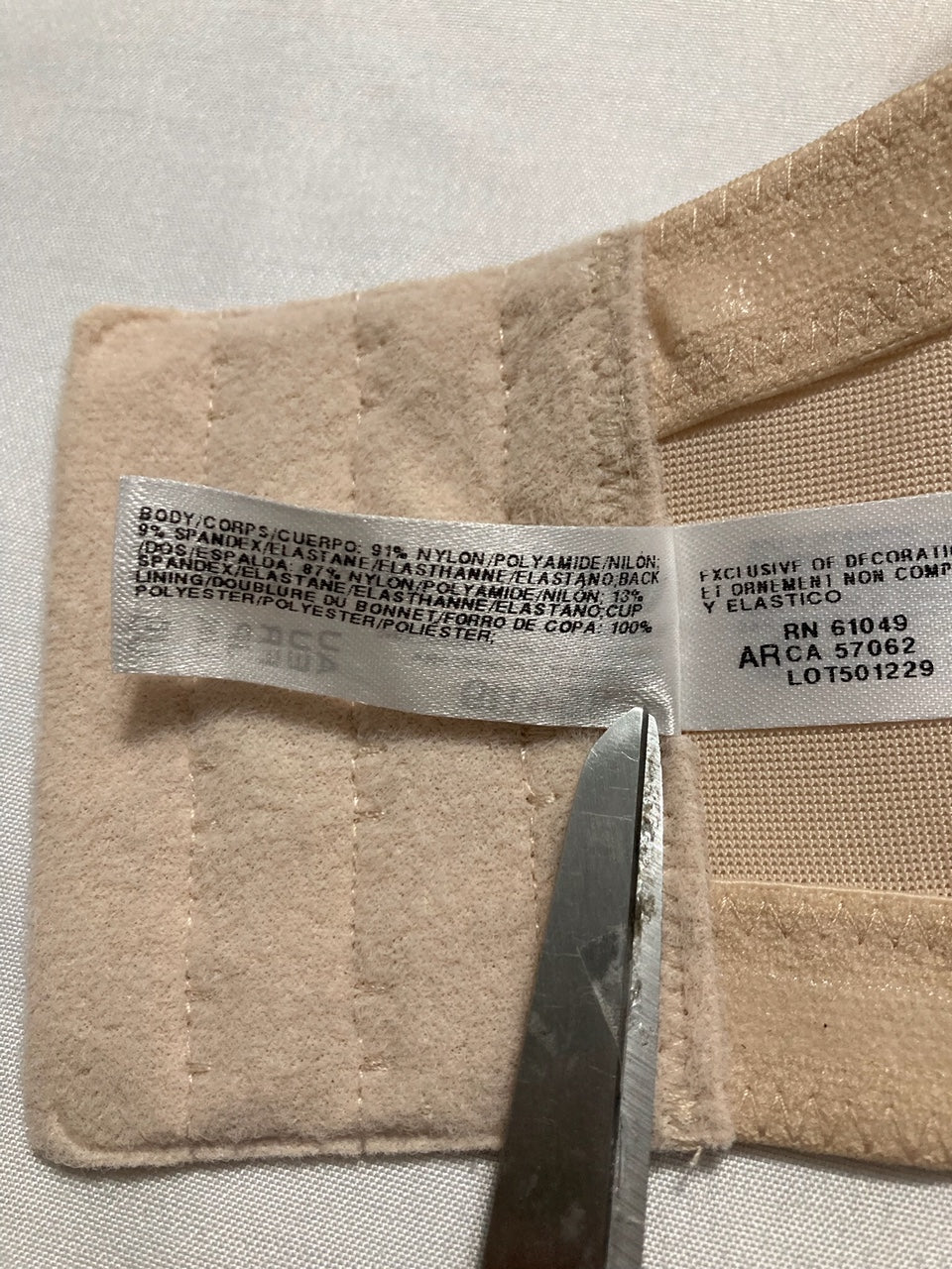 WACOAL Red Carpet Strapless Bra NUDE 34G