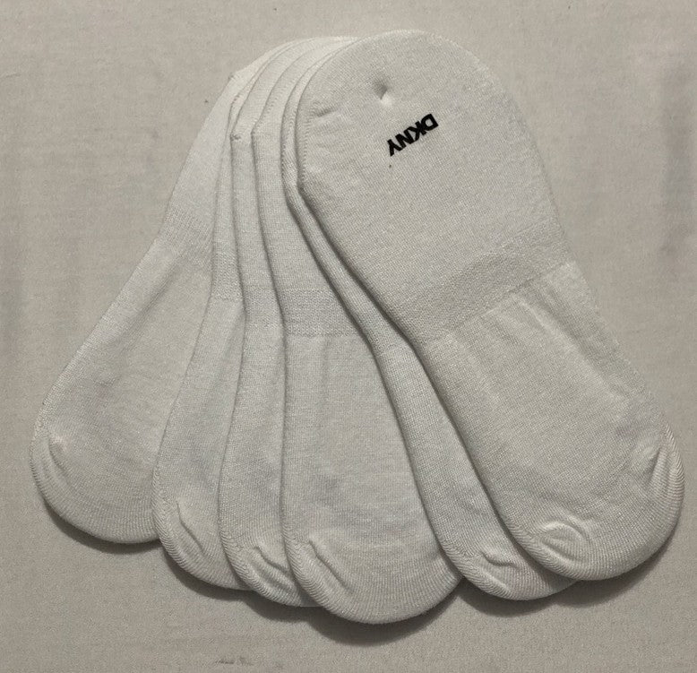 DKNY Daily Stride Comfort No-Show Socks Pack of 6 WHITE OS