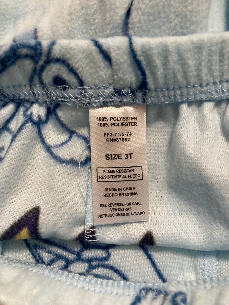 AME Boys Toddler Open Leg Pants BLUE 3T