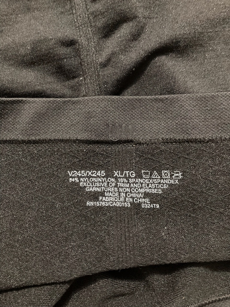 BALI Extra Firm Tummy-Control Seamless Brief Underwear BLACK XL