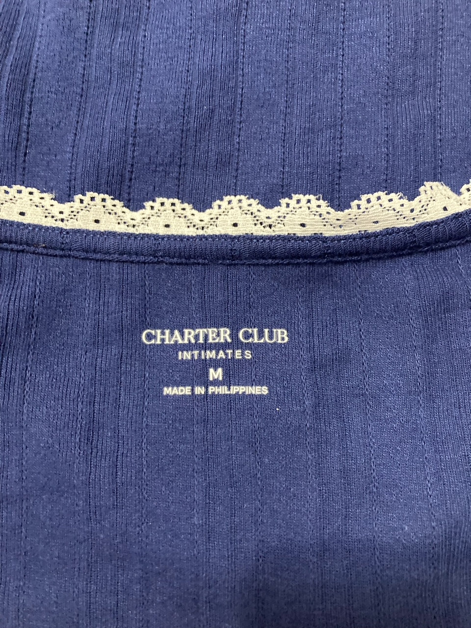 CHARTER CLUB Pajama top NAVY M