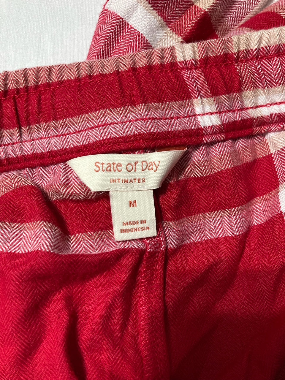 STATE OF DAY Nightwear pajama bottom RED M