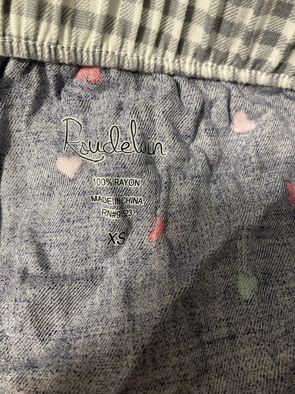 ROUDELAIN Printed Pajama pants CHIP HEARTS XS
