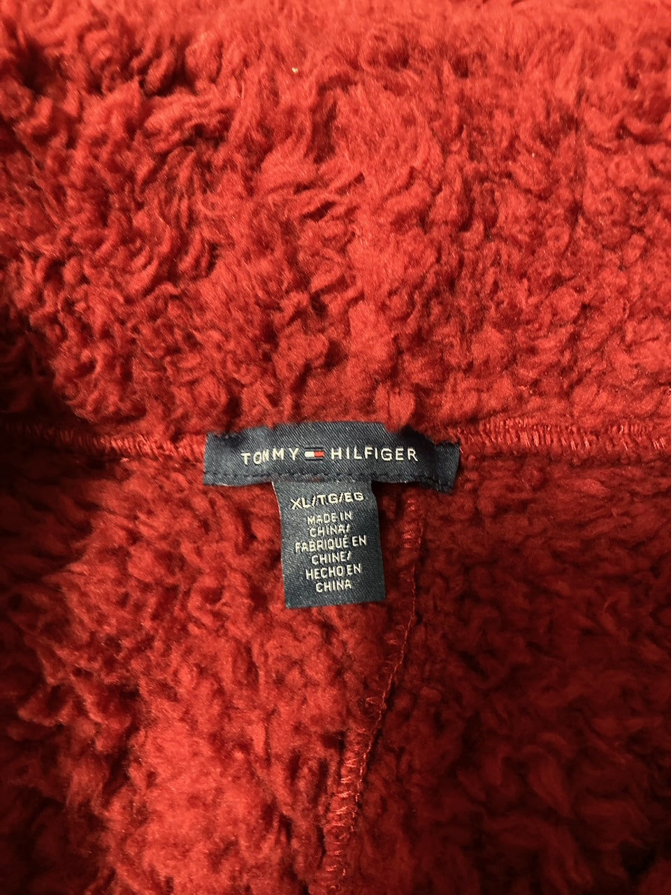 TOMMY HILFIGER Sky Captain Sherpa Fleece Pajama Pants REGATTA RED XL