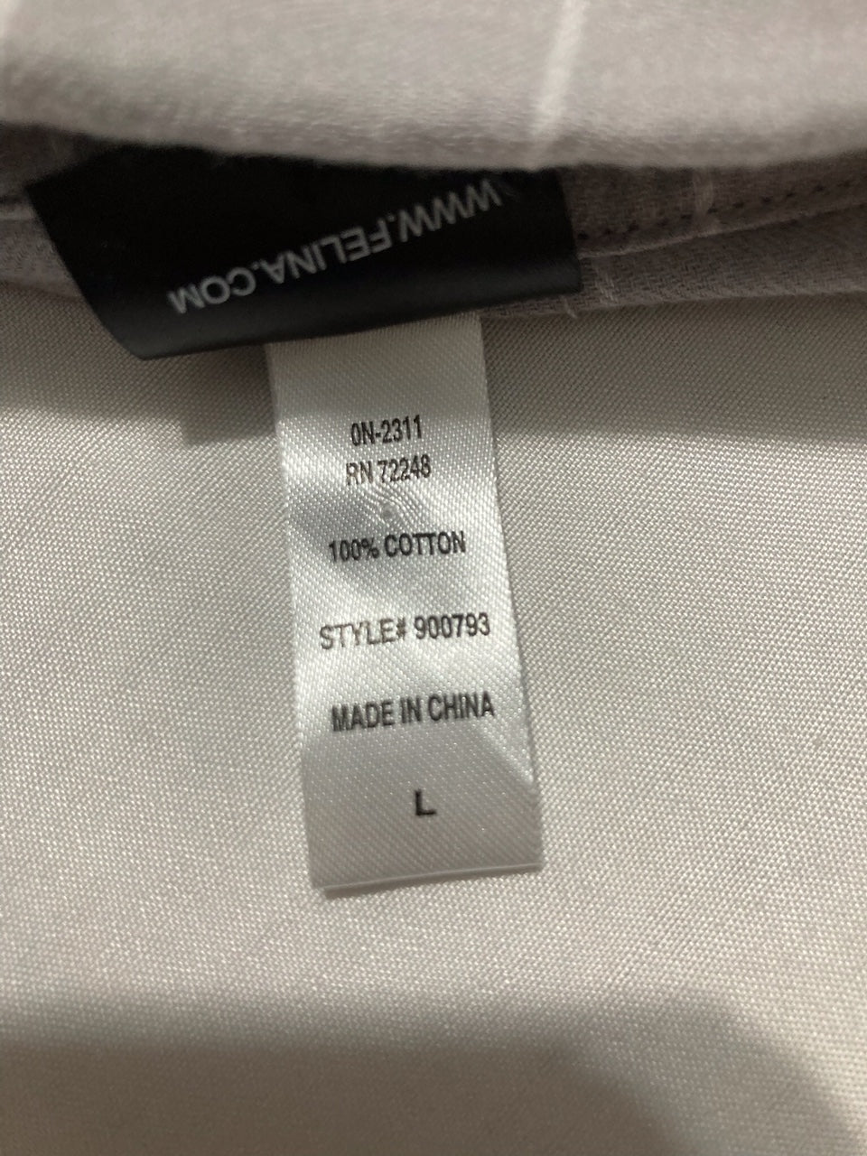 NWD FELINA Mirielle Collar Pajama & Short Set GREY L