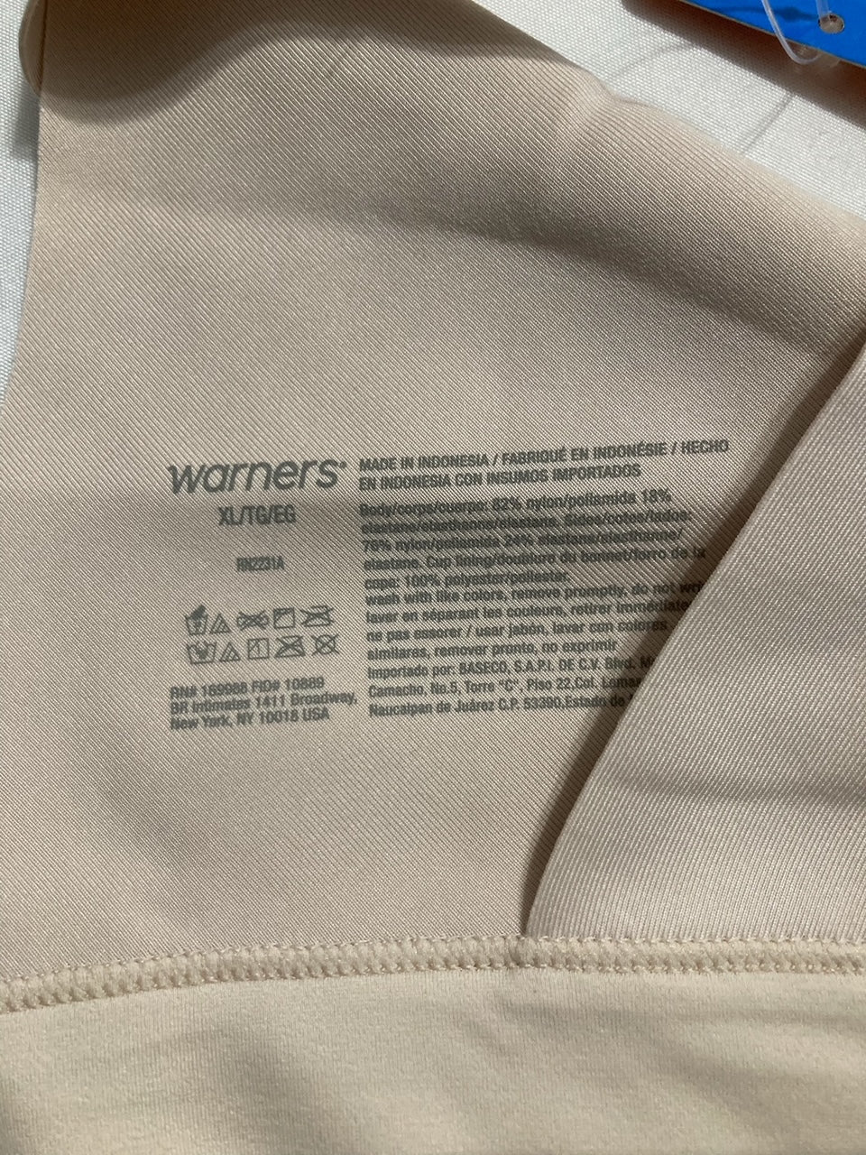 WARNER'S Brasier Type Lifting T-Shirt Smoothing Armpits BUTTERSCOTCH XL
