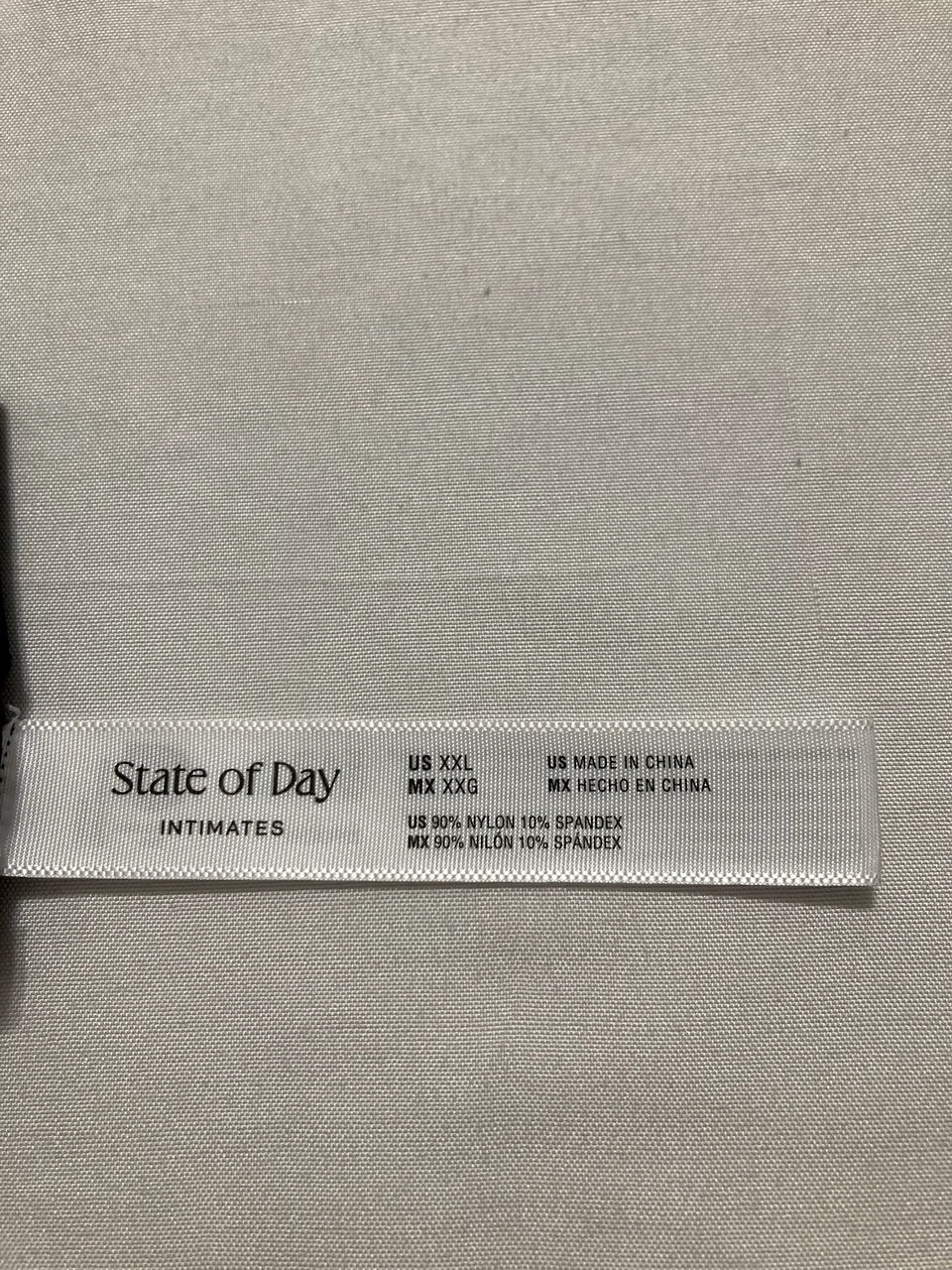 STATE OF DAY Seamless Thong Underwear BLACK XXL