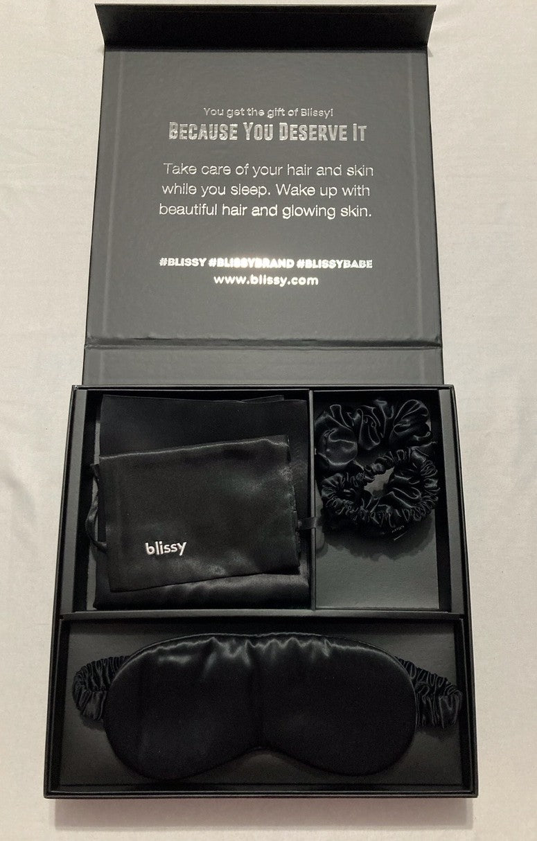 BLISSY Set Black Silk Dream BLACK OS
