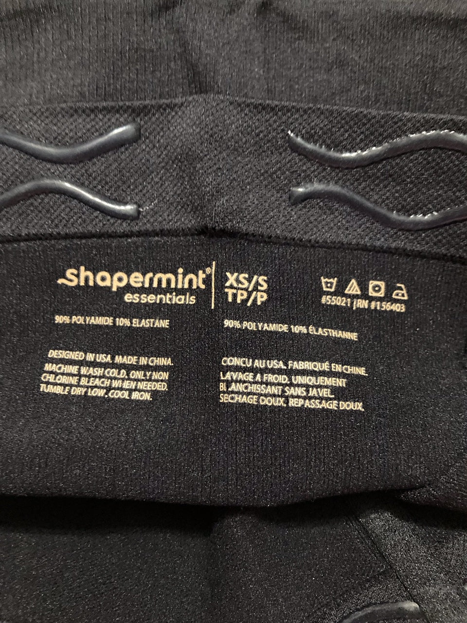 SHAPERMINT Essentials All Day Every Day High-Waisted Shaper Shorts BLACK XS