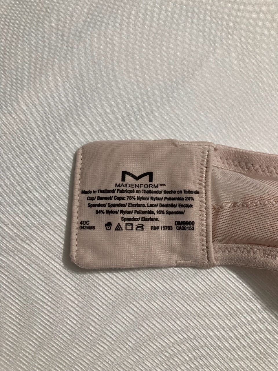 MAIDENFORM Push Up & In Underwire Push-Up Bra SANDSHELL 40C