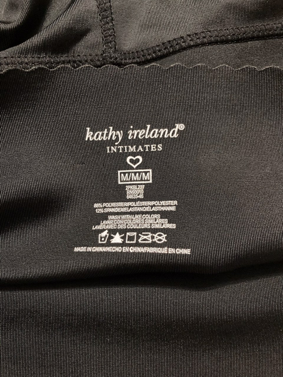 KATHY IRELAND Hi-Waisted Seamless Shaping Short BLACK M