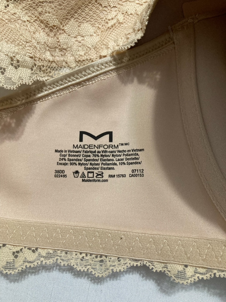 MAIDENFORM One Fab Fit Underwire Bras LATTE LIFT 38DD