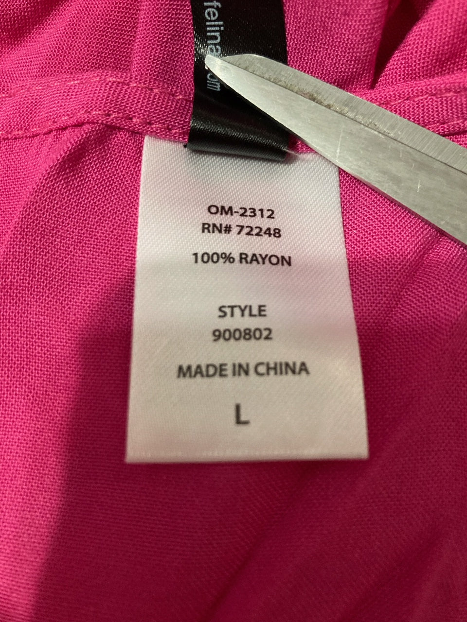 FELINA Tiered Midi Dress PINK L