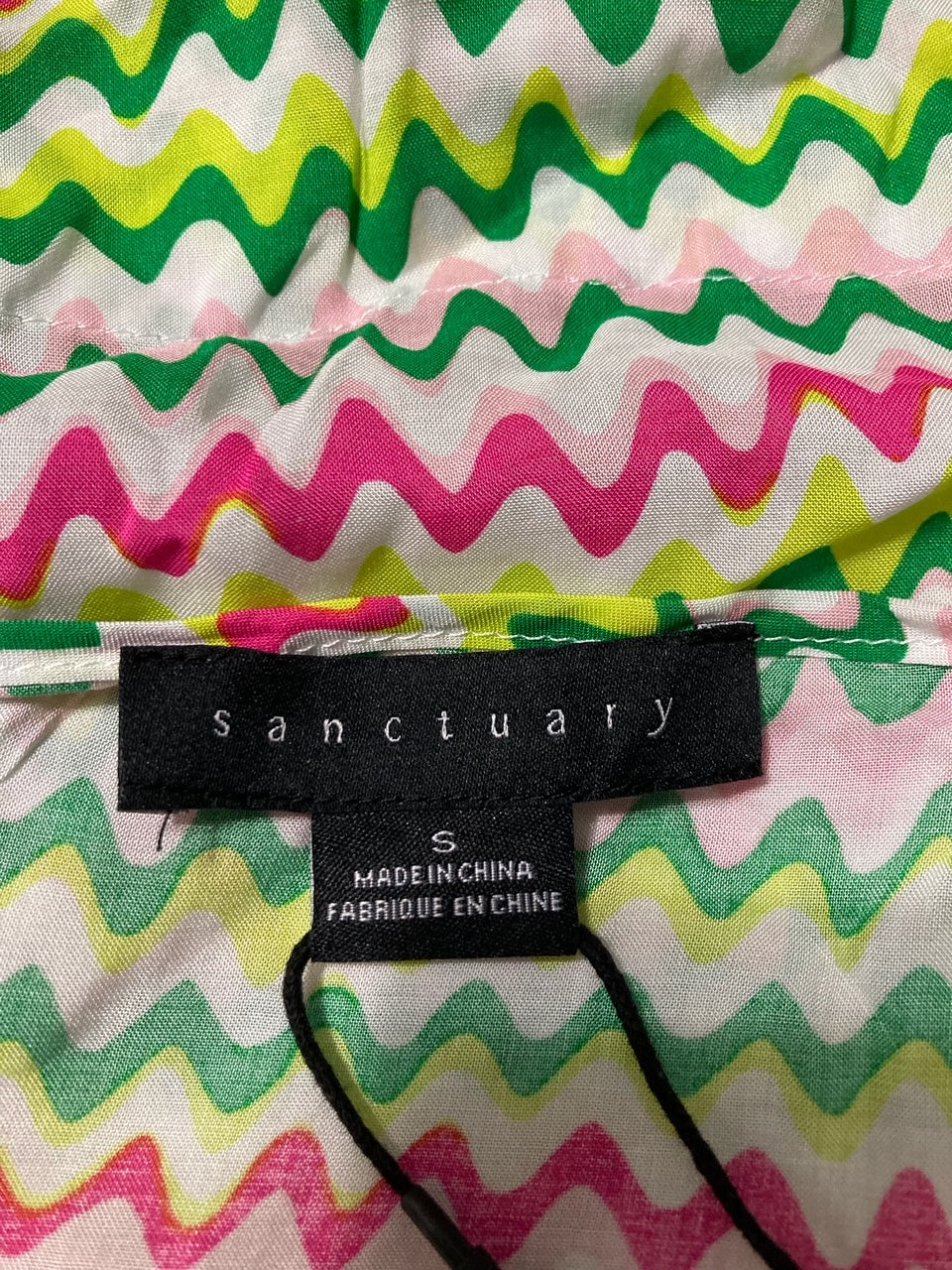 SANCTUARY 2-Pc. Printed Ruffled Pajamas Set GREEN S
