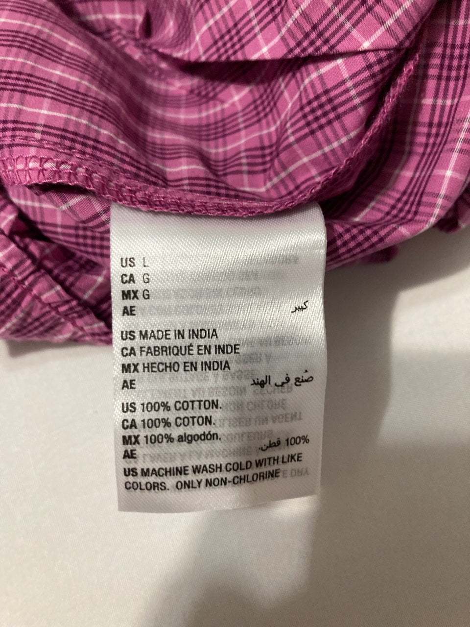 CHARTER CLUB Cotton Poplin Pajama Pants PINK L
