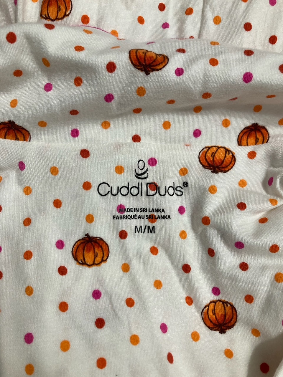 CUDDL DUDS Long Sleeve Notch Collar Top and Long Pants Pajama Set IVORY M