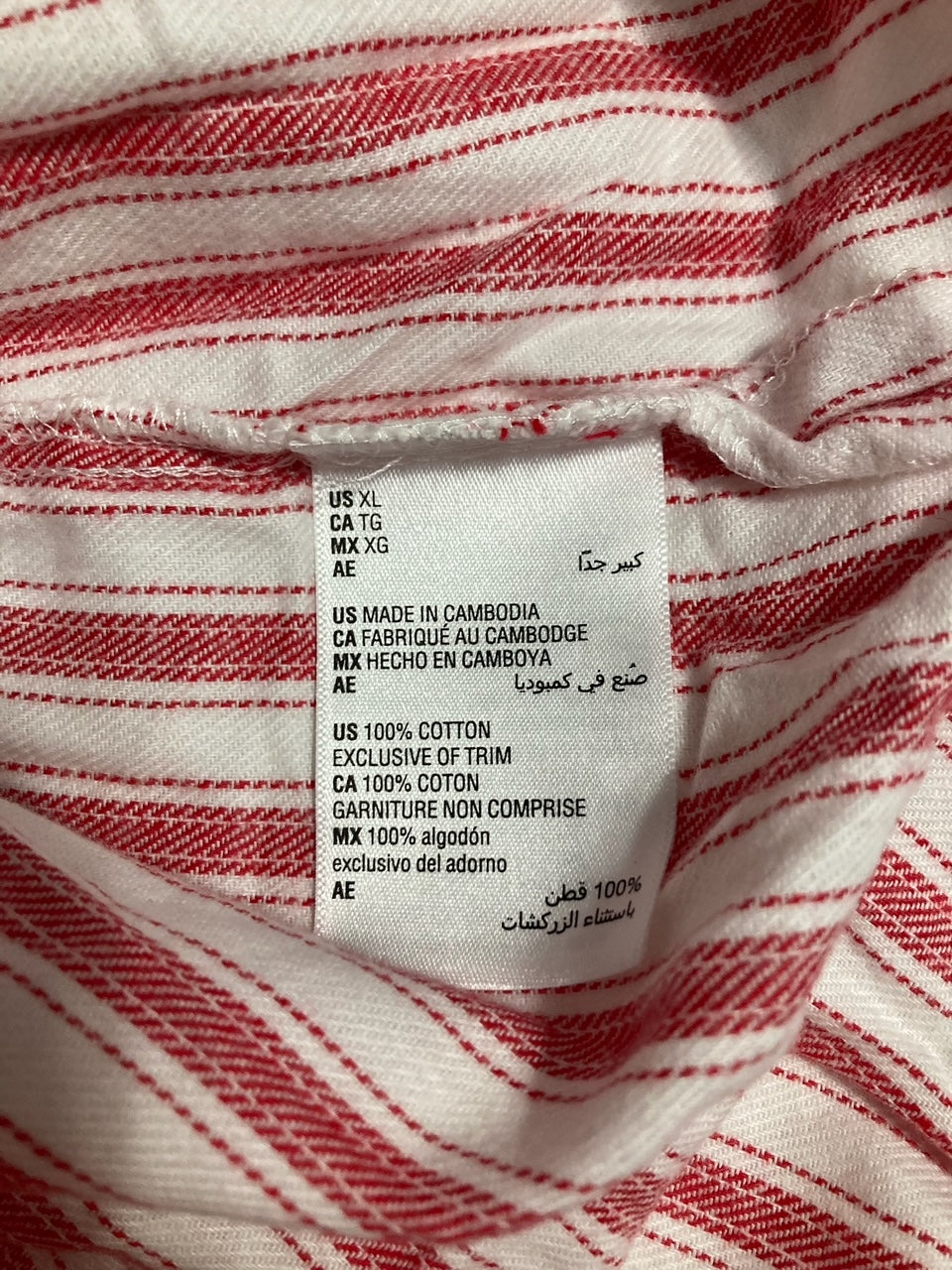 CHARTER CLUB 2-pc. Cotton Flannel Packaged Pajamas Set FESTIVE STRIPE XL