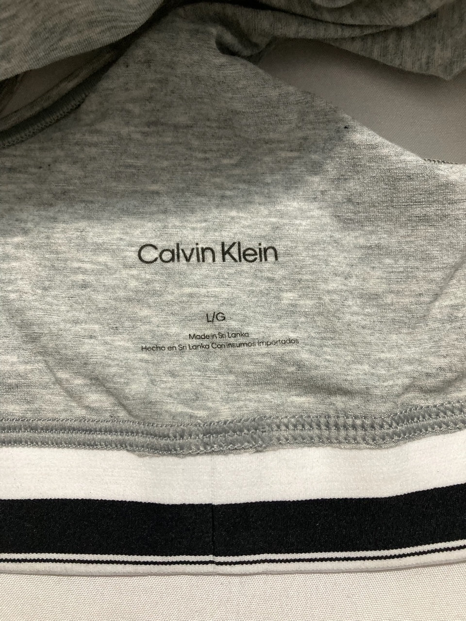 NWD CALVIN KLEIN Icon Cotton Modal Unlined Bralette GREY HEATHER L