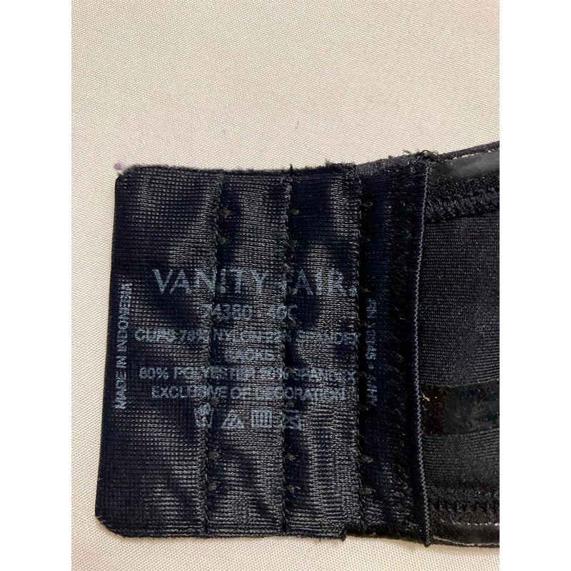 NWD VANITY FAIR Women's Beauty Back Smoothing Strapless Bra BLACK 38C