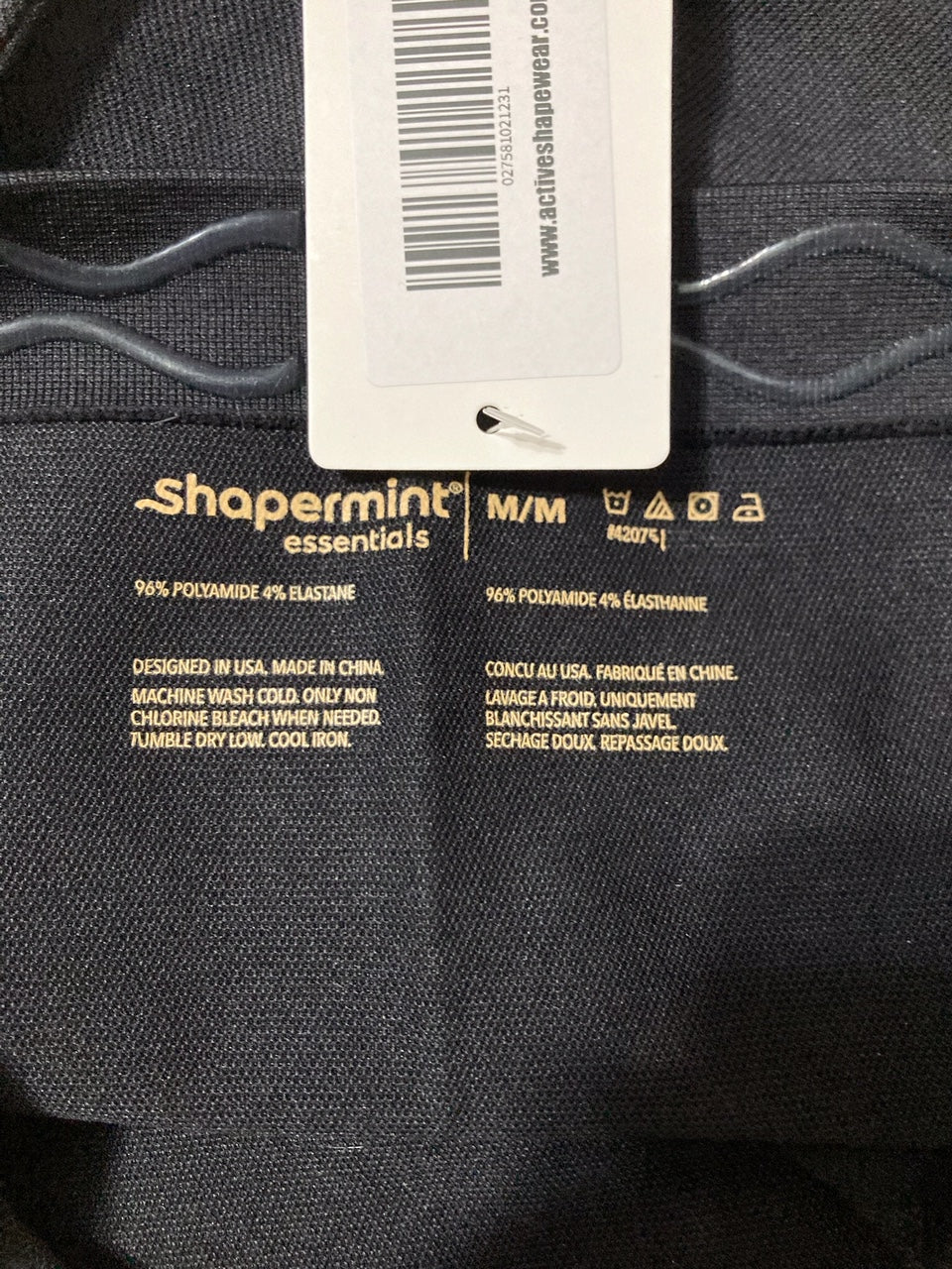 SHAPERMINT High Waisted Shaping Leggings BLACK M