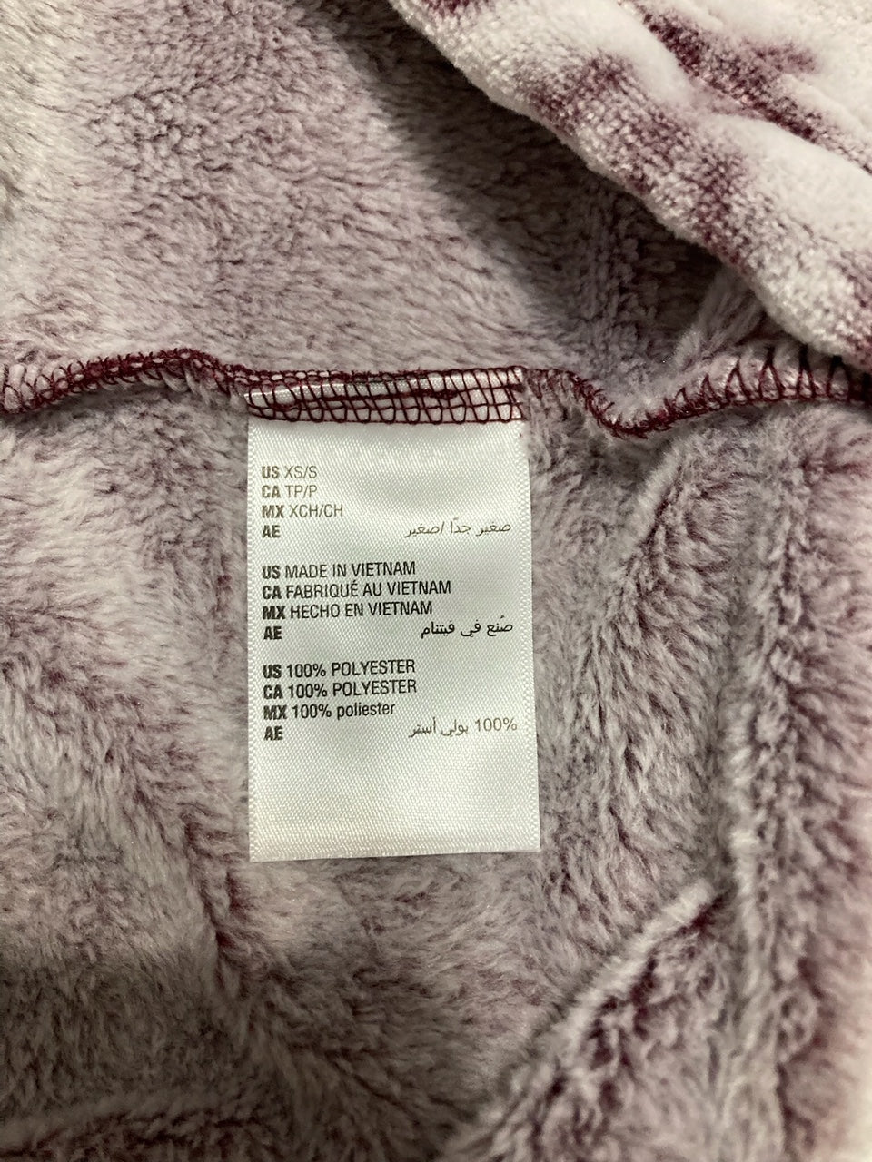 CHARTER CLUB Long Embossed Plush Robe WHITE XS/S