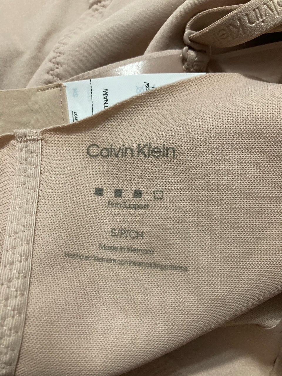 NWD CALVIN KLEIN Shapewear Stay-Put Compression Sculpting Stretch Slip CEDAR S