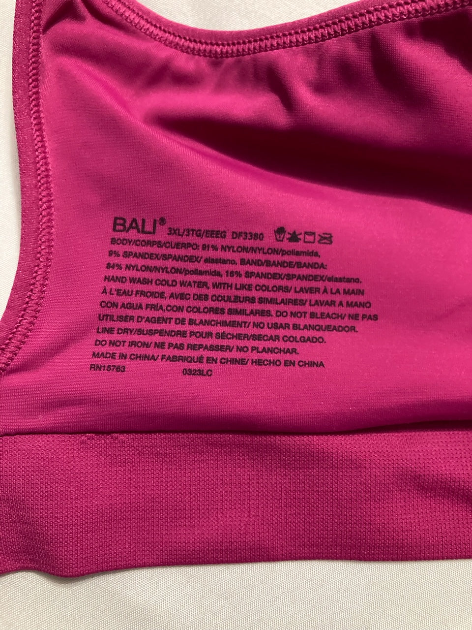 BALI Comfort Revolution Seamless Ringless Brasier PURPLE 3XL