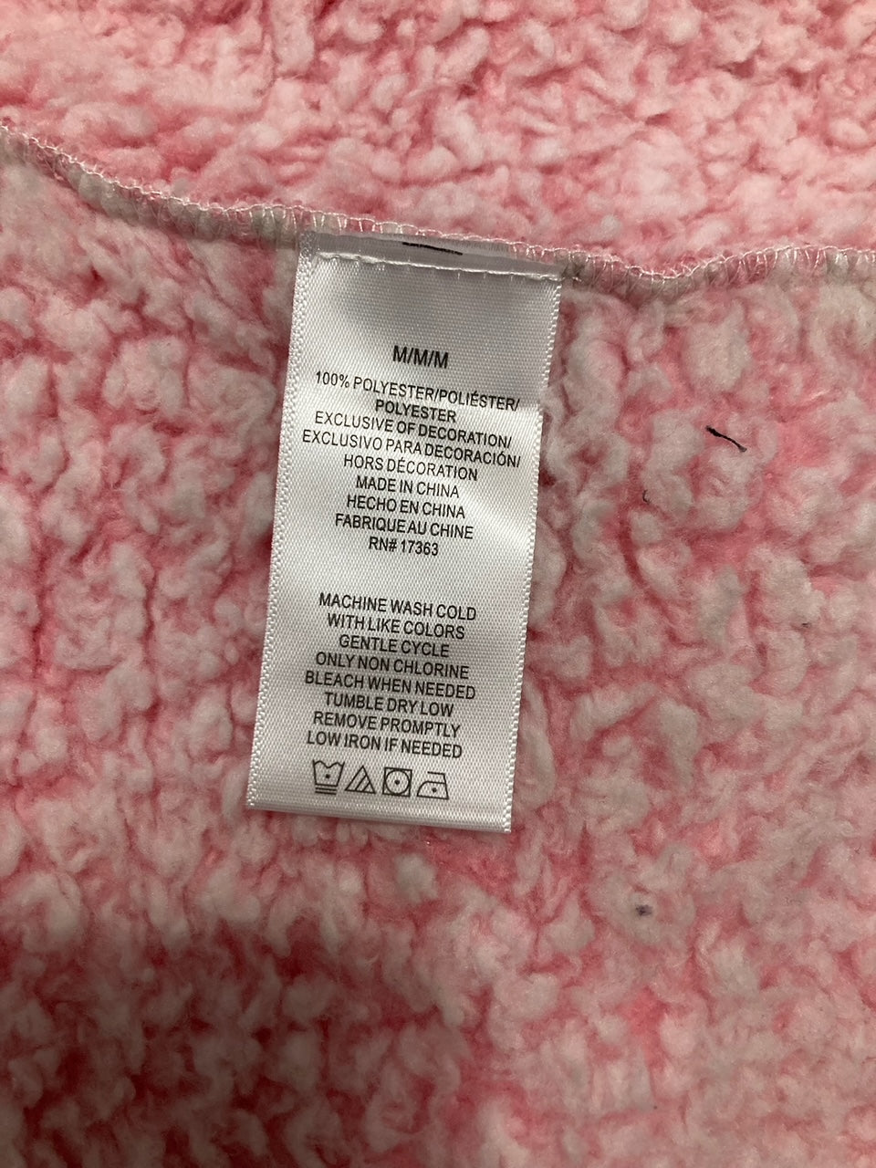 CUDDL DUDS Snuggle Up Sherpa Cardi PINK M