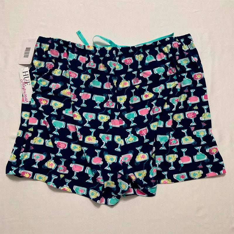 HUE Drink Like a Fish Classic Pajama Boxer Shorts MEDIEVAL XL