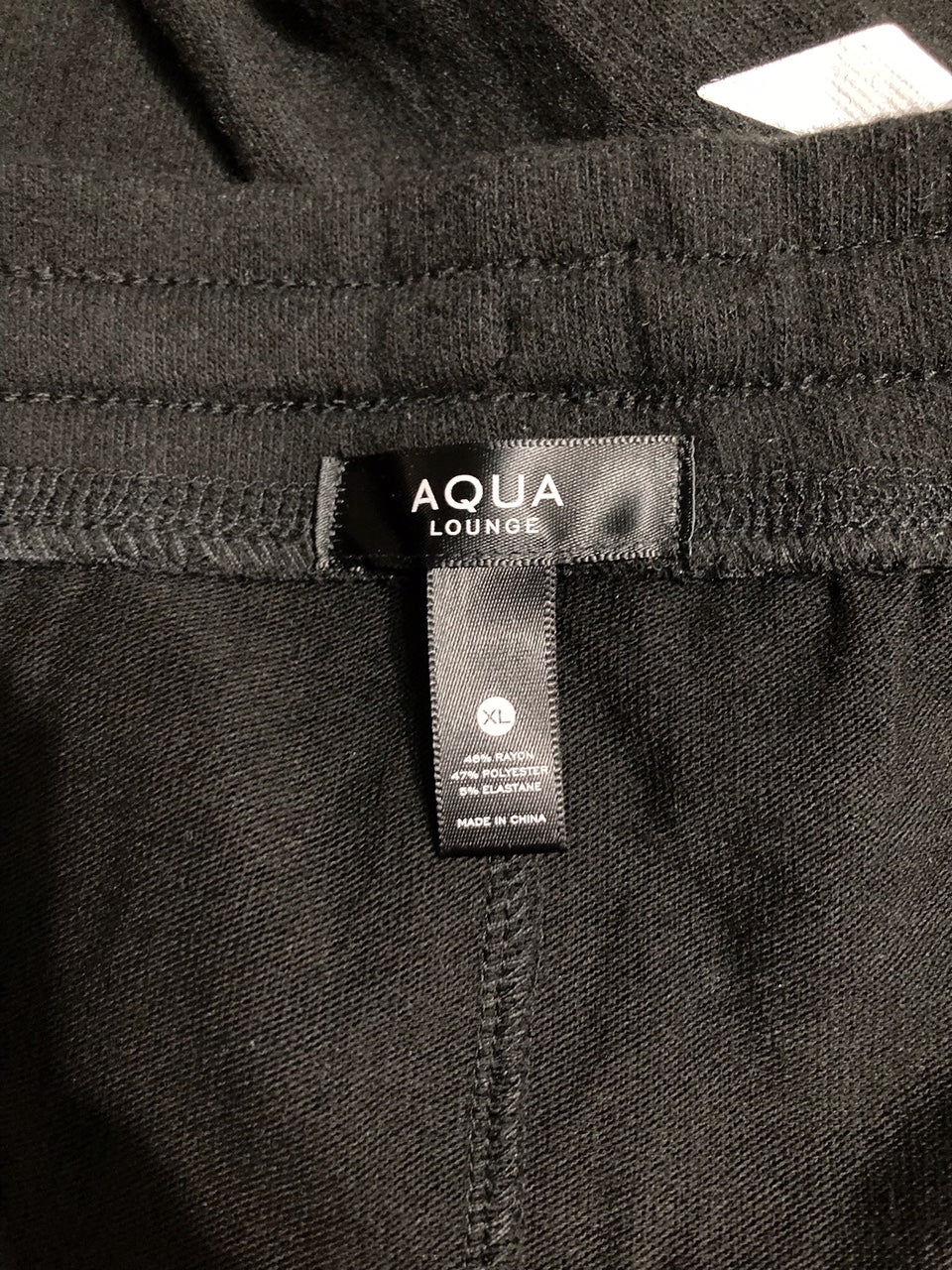 AQUA Sleep Lounge Pajama Pants BLACK XL