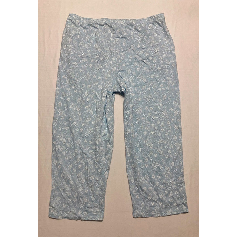 CHARTER CLUB Cotton Printed Cropped Pajamas pants PAISLEY FLORAL L