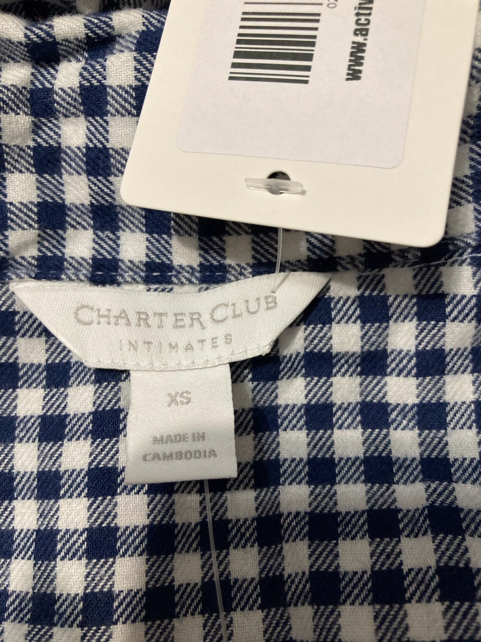 CHARTER CLUB Pajama top long sleeve NAVY XS