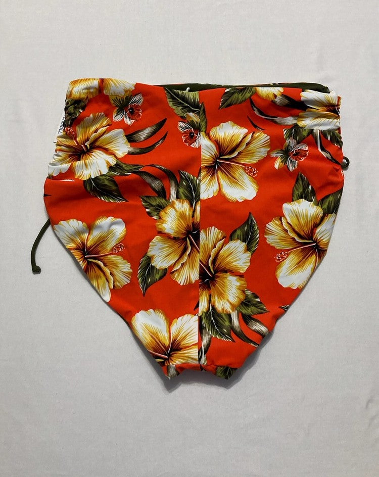SKINNY DIPPERS Swimwear High Waist Reversible Suit Bottom MULTICOLOR L