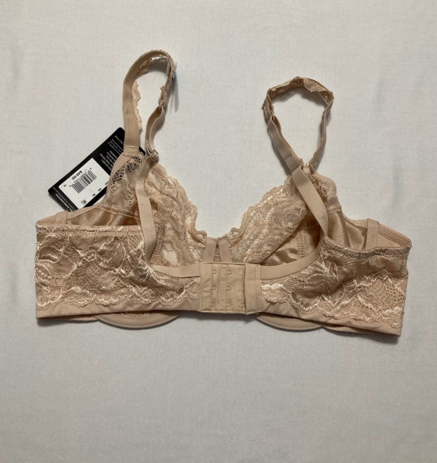 BALI Lace Desire Underwire Bra Full Coverage with Underwire Cups BEIGE 38C