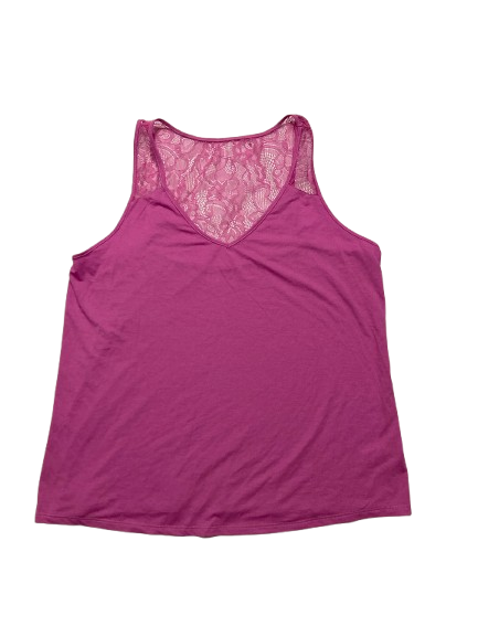 FLORA NIKROOZ Pajama top short sleeve PINK XL