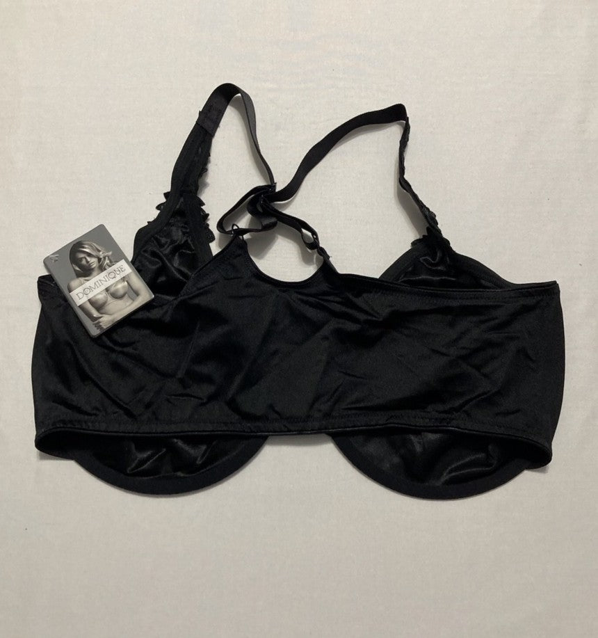 DOMINIQUE Meryl Front Closure Minimizer Racerback BLACK 42DD