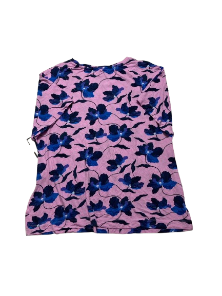 SANCTUARY Bingfone Violet Print Pajamas top Short-Sleeved VIOLET M