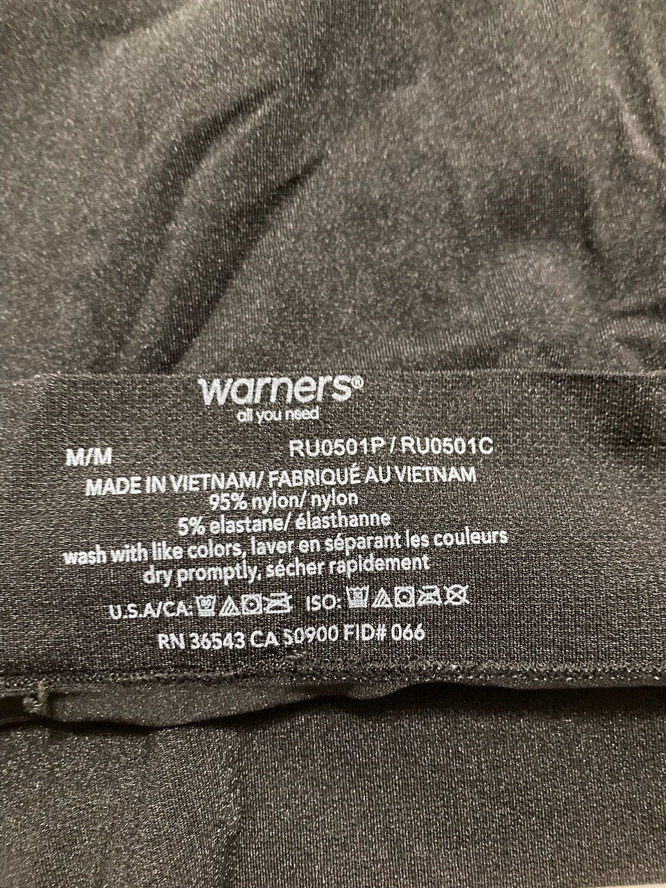 WARNER'S Dig-Free Comfort Waist Smooth and Seamless Hipster BLACK M