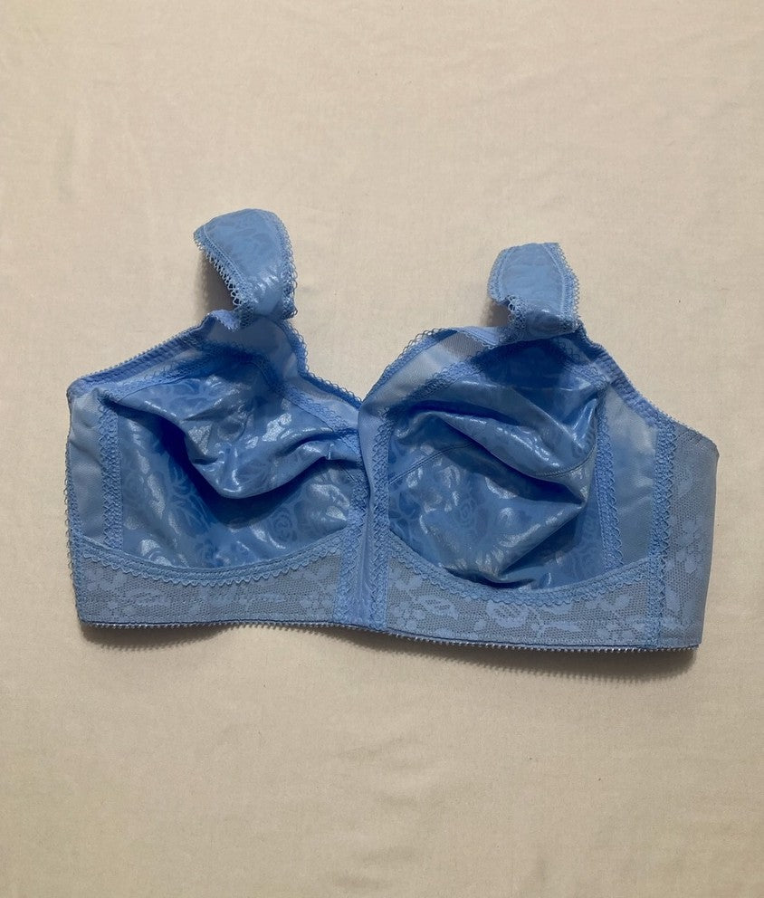 PLAYTEX Wireless Bra 18 Hour Plus-Size Bras Available Full Coverage BLUE 36C