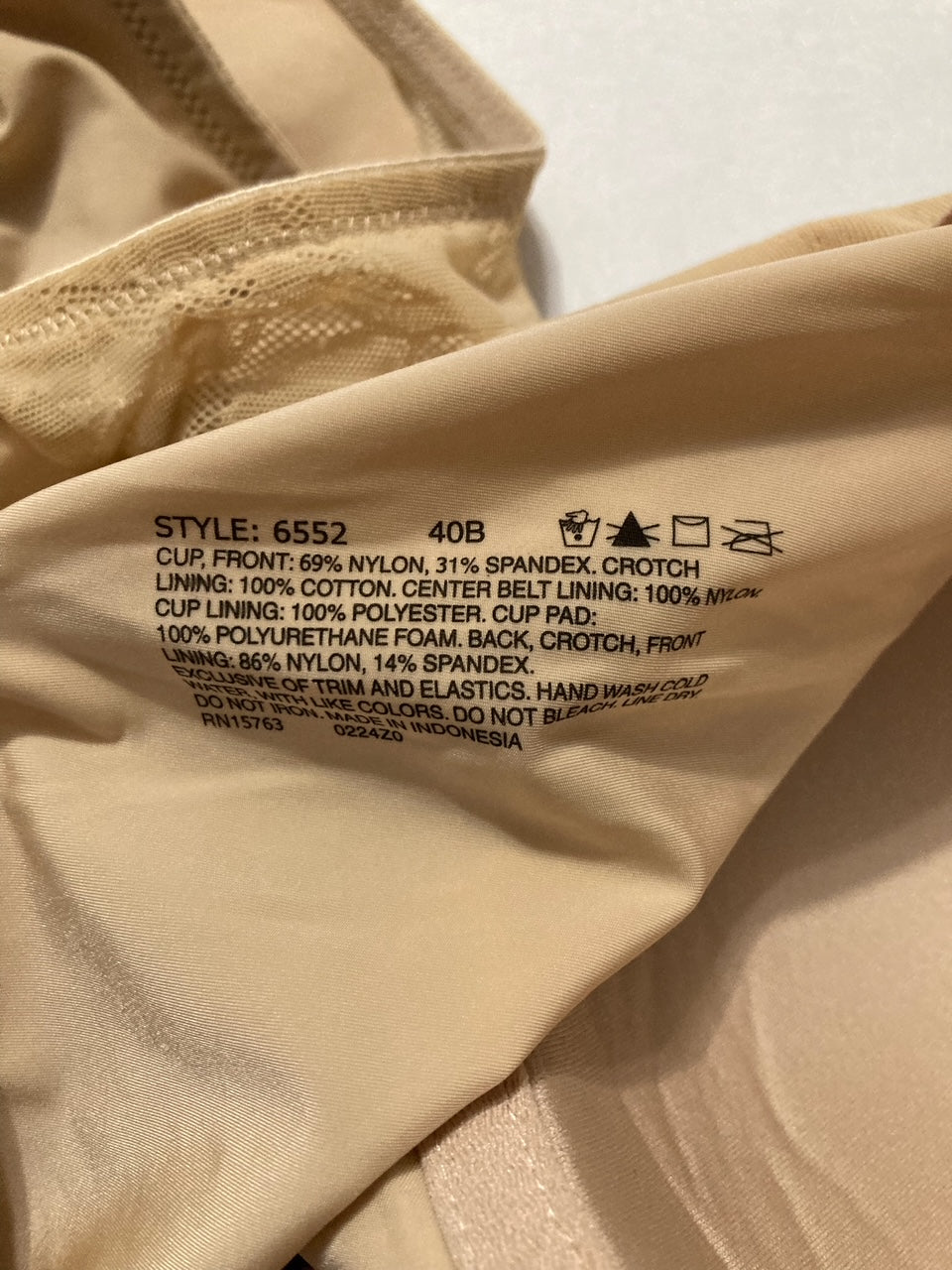BALI Ultra Light Body Briefer Fajas Shapewear NUDE 40B