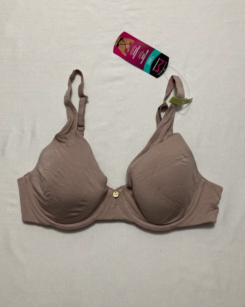 MAIDENFORM Everyday Luxe Full Coverage Convertible Underwire Bra BEIGE 36B