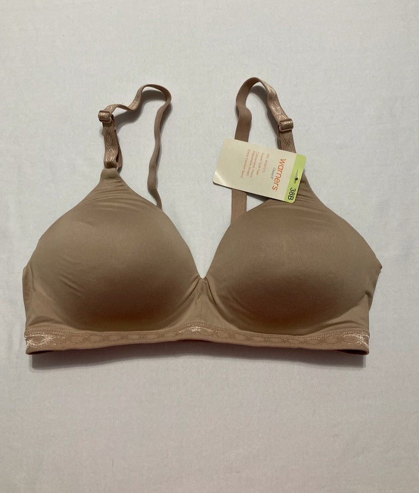 WARNER'S Cloud 9 Super Soft Wireless Lined Comfort Bra TOASTED ALMOND 38B