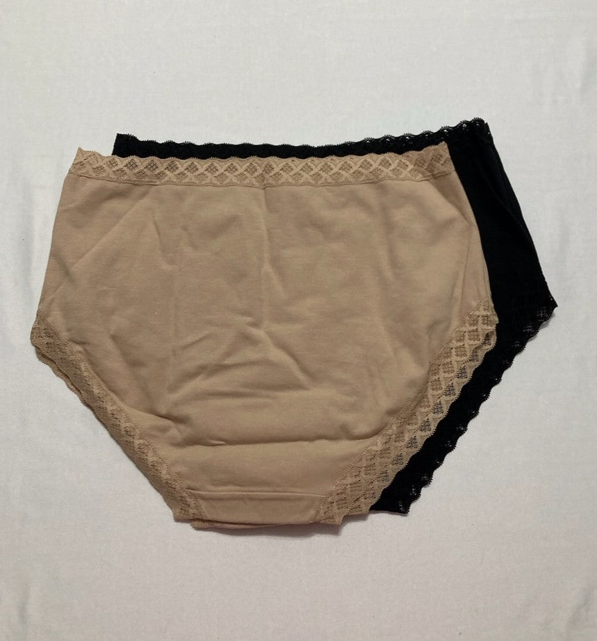 NATORI Bliss Full Brief 6-Pack BLACK/BROWN L