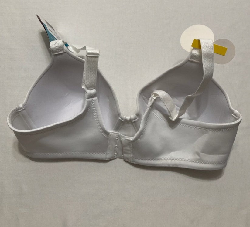 VANITY FAIR Full Figure Beauty Back Smoothing Bra 4 Way Stretch Fabric WHITE 36C