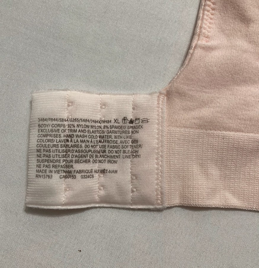 BALI Wireless Bra Comfort Revolution Seamless T-Shirt ROSE XL