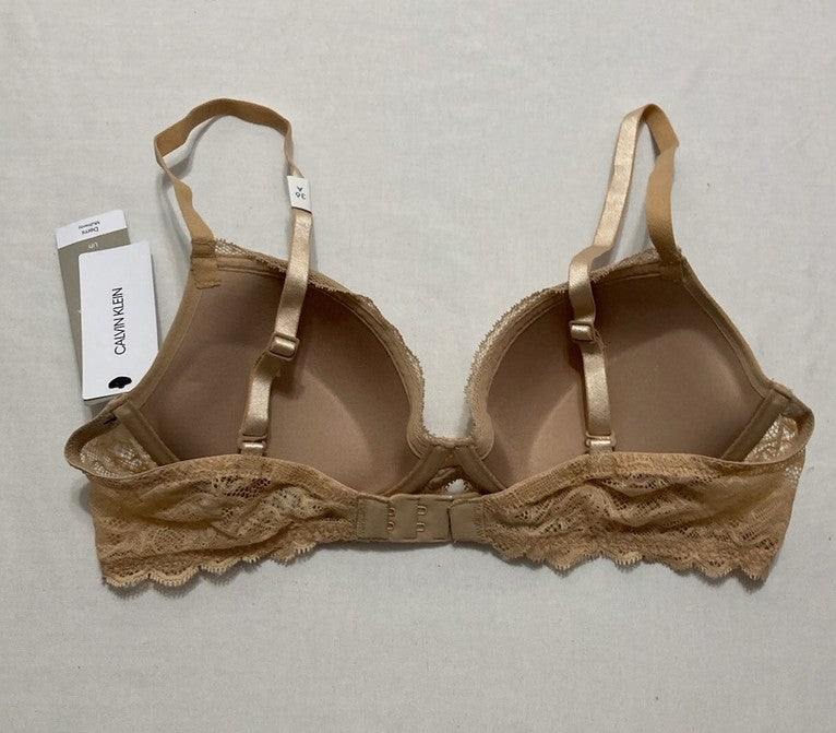 CALVIN KLEIN Seductive Comfort with Lace Demi Bra BARE 36A