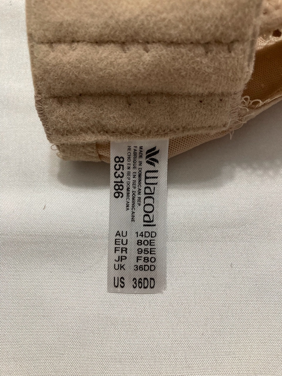 WACOAL Retro Chic Contour Bra BEIGE 36DD
