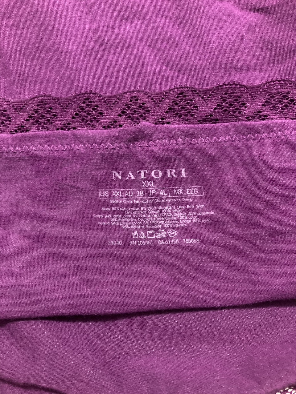 NATORI Bliss Full Brief PURPLE XXL