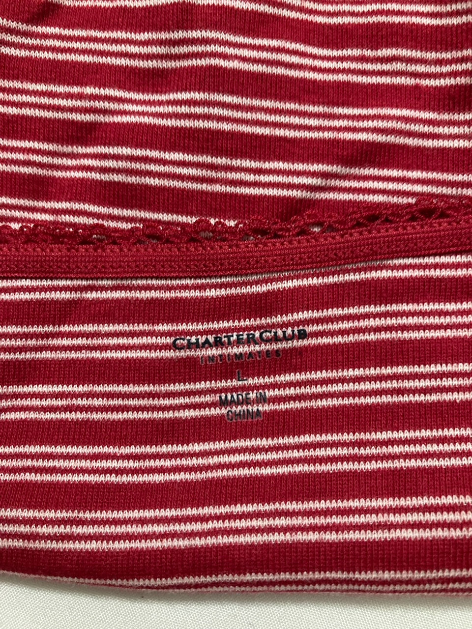 CHARTER CLUB Everyday Cotton Bikini Underwear RED L