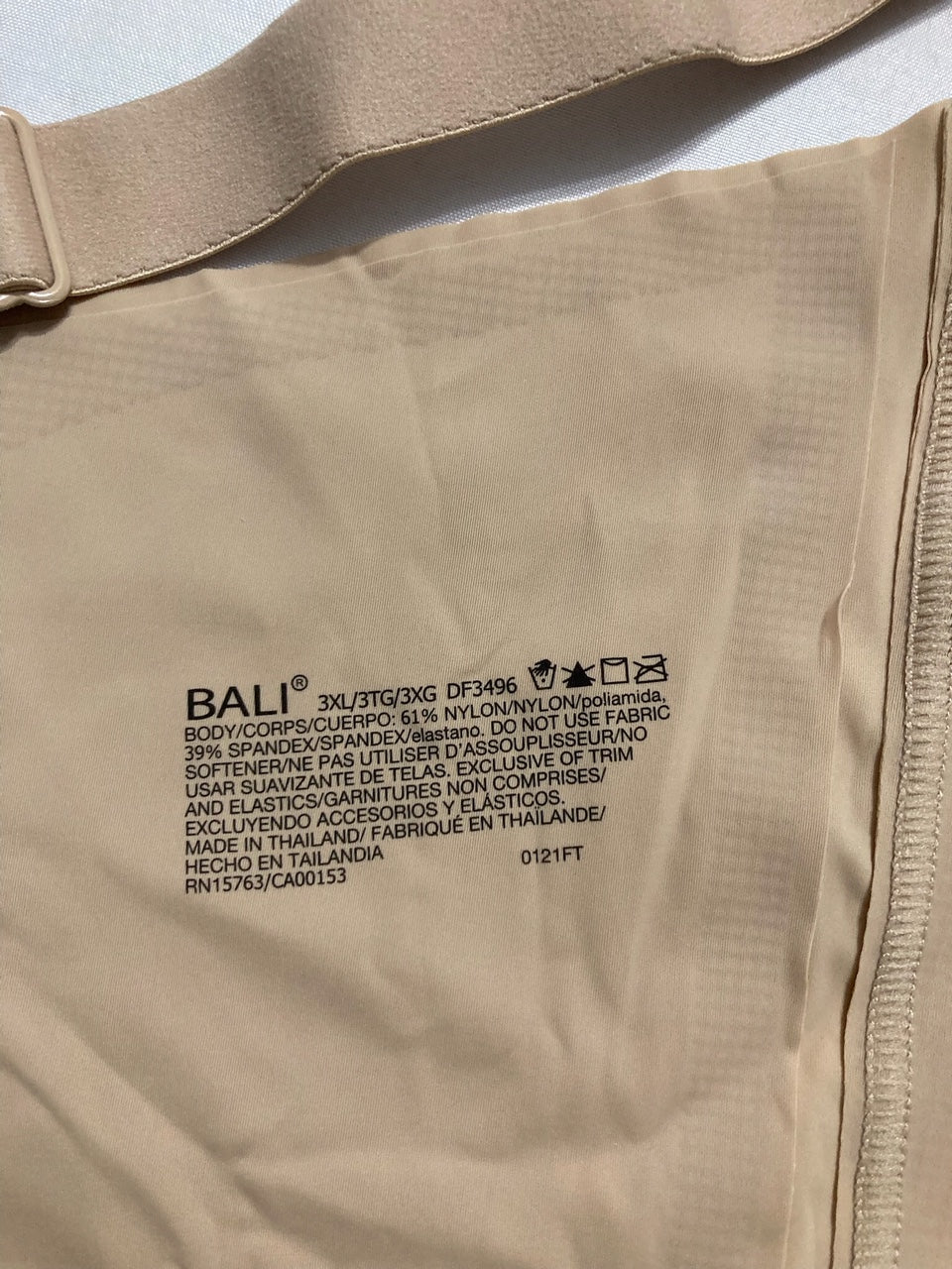 BALI Revolution Full-Coverage Wireless Bra BEIGE 3XL